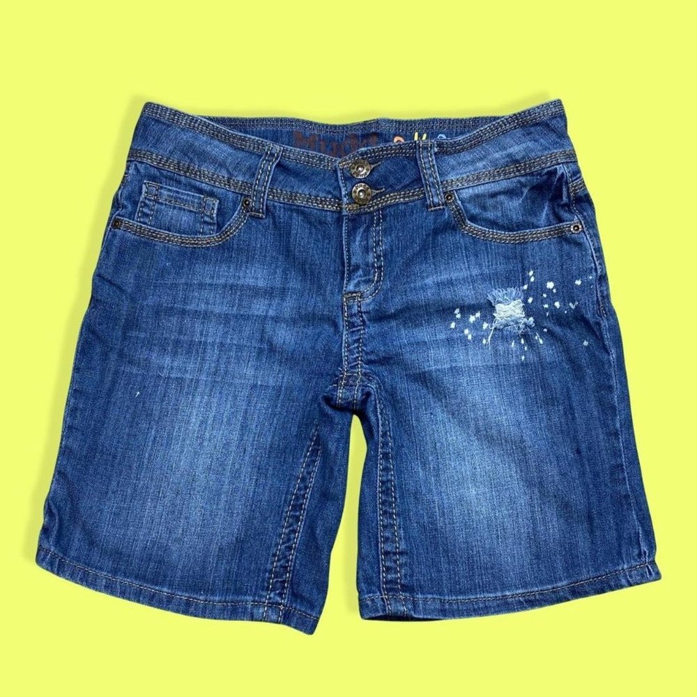 Mudd 2000s Vibes Distressed Shorts